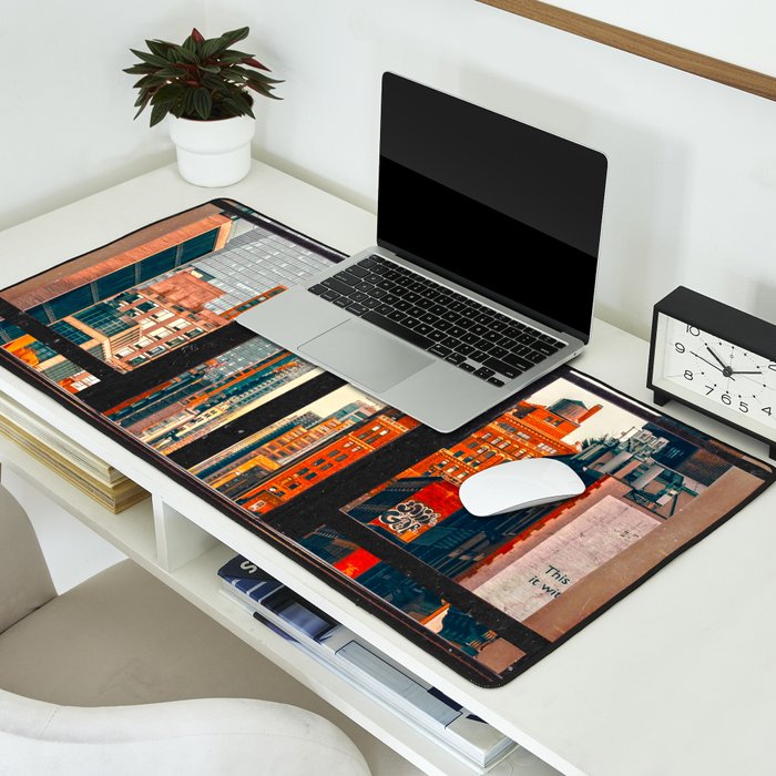 New York City Window #2-Surreal View Collage Desk Mat Gallery Image 2