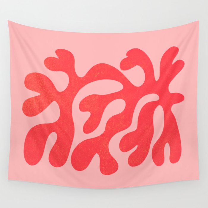 Red Salsa: Matisse Paper Cutouts 07 Wall Tapestry Gallery Image 4