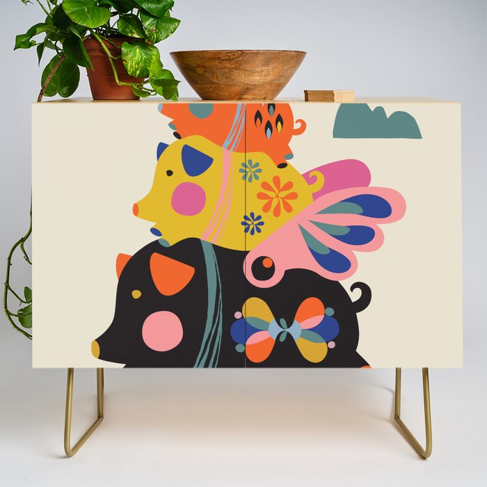 Flying pigs Credenza Gallery Image 1