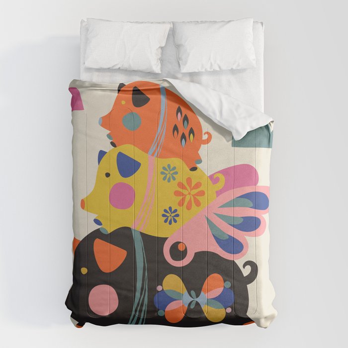 Flying pigs Comforter Gallery Image 6