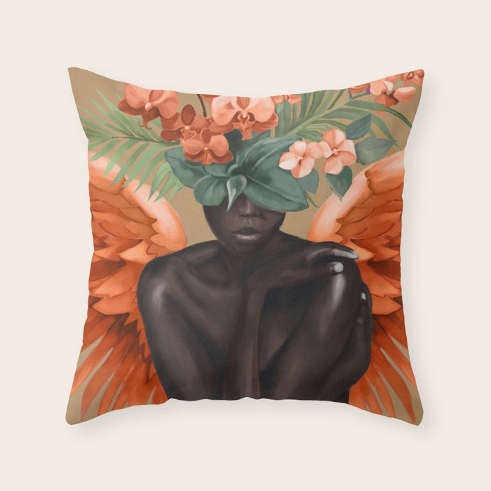 Celestial Bloom 2 Throw Pillow Gallery Image 1
