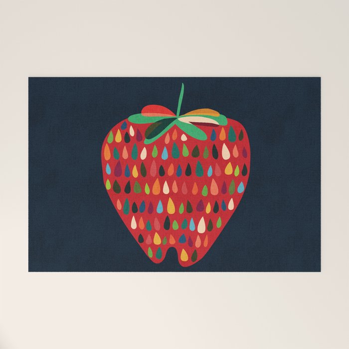 Strawberry Welcome Mat Gallery Image 1