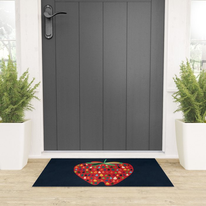 Strawberry Welcome Mat Gallery Image 3