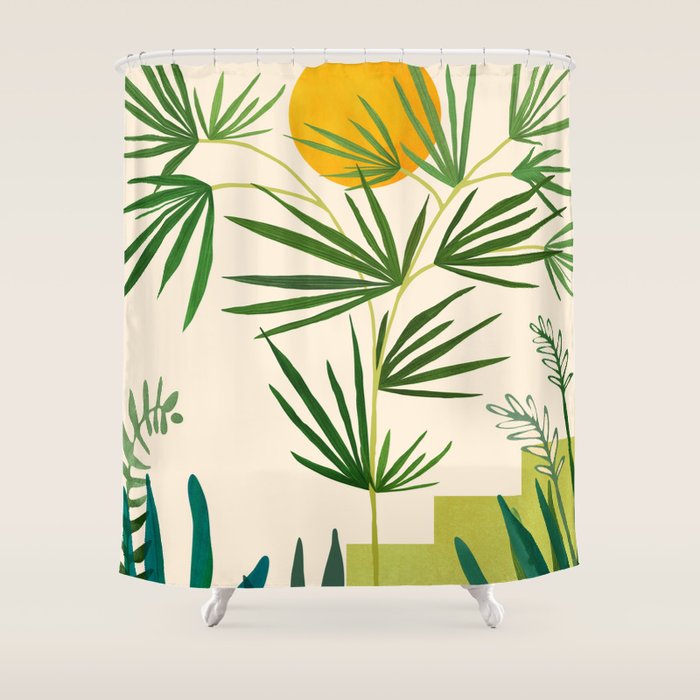 Mojave Morning Desert Landscape Shower Curtain Gallery Image 1