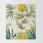 Mojave Morning Desert Landscape Throw Blanket Gallery Image 2