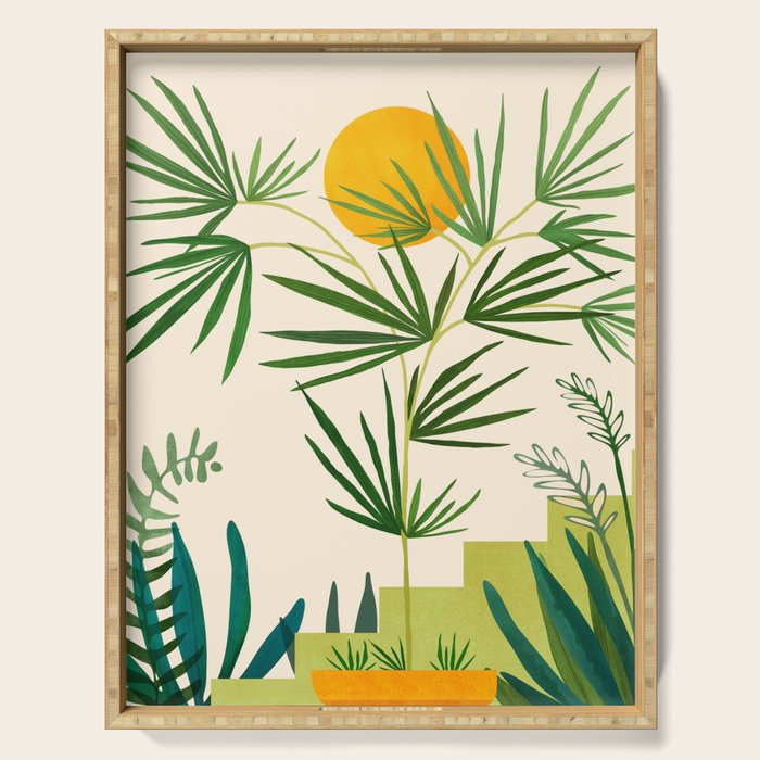 Mojave Morning Desert Landscape Serving Tray Gallery Image 1