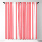 Classic Stripes XXXII - Coral Pink Window Curtain Gallery Image 5