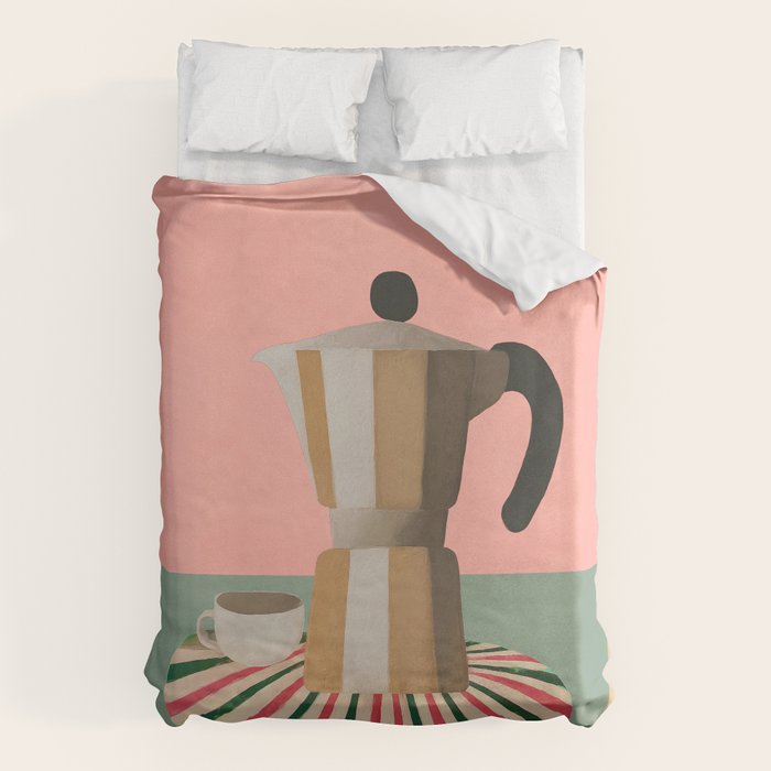 Moka Pot Still Life Duvet Cover Gallery Image 6