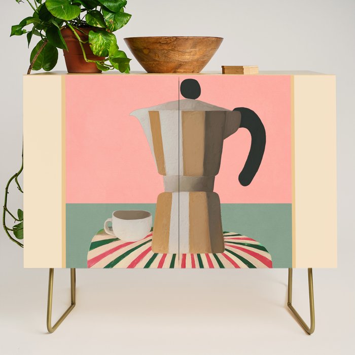 Moka Pot Still Life Credenza Gallery Image 1