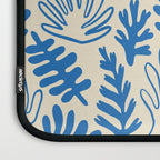 Abstract blue nature leaf art pattern Laptop Sleeve Gallery Image 3