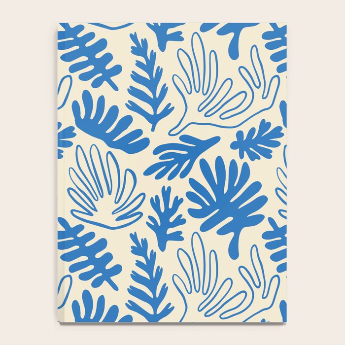 Abstract blue nature leaf art pattern Notebook Gallery Image 4