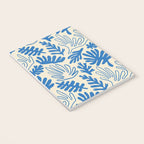 Abstract blue nature leaf art pattern Notebook Gallery Image 3