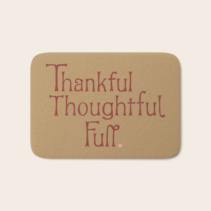Thankful Thoughtful Full Bath Mat Gallery Image 1