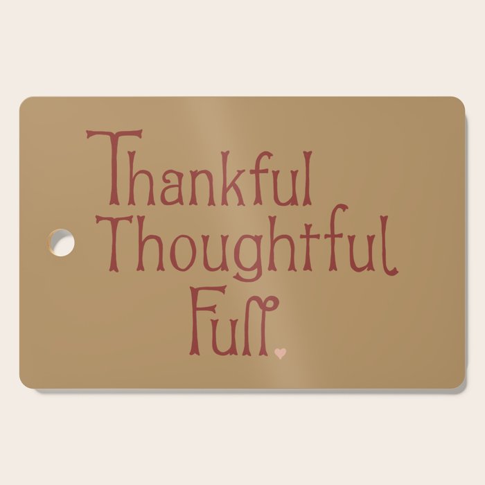 Thankful Thoughtful Full Cutting Board Gallery Image 1