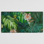 Jungle Tiger Prints Desk Mat Gallery Image 3