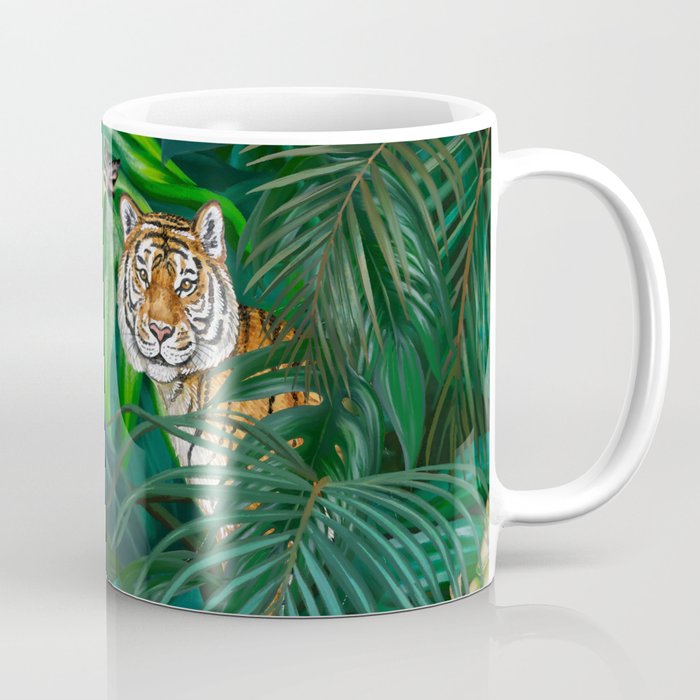 Jungle Tiger Prints Coffee Mug Gallery Image 1