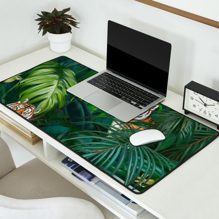 Jungle Tiger Prints Desk Mat Gallery Image 2