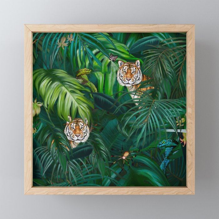 Jungle Tiger Prints Mini Art Print Gallery Image 1