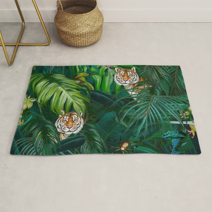 Jungle Tiger Prints Rug Gallery Image 1