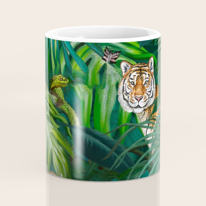 Jungle Tiger Prints Coffee Mug Gallery Image 4