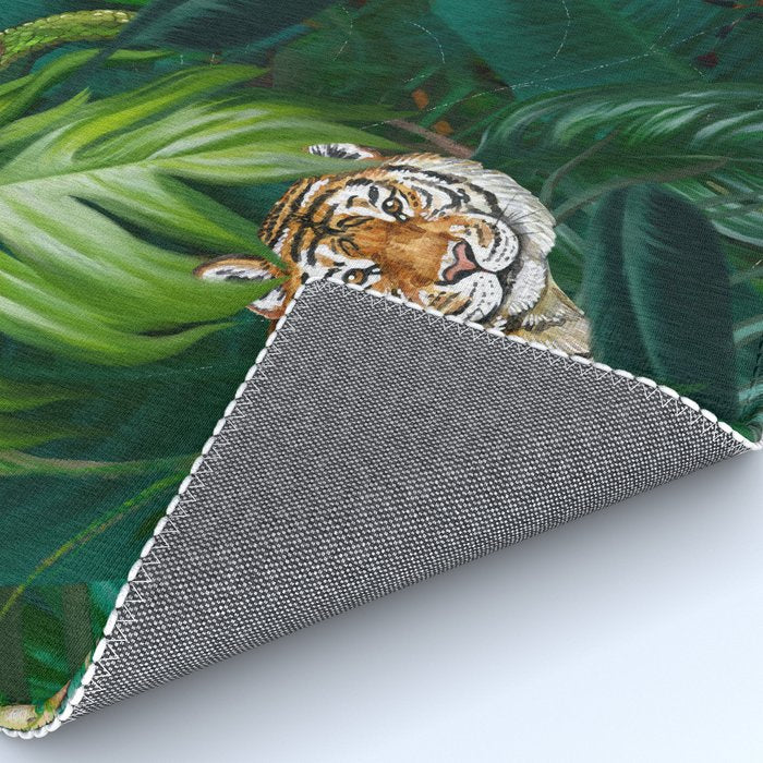 Jungle Tiger Prints Rug Gallery Image 4