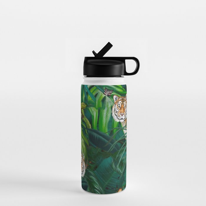 Jungle Tiger Prints Water Bottle Gallery Image 1