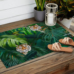 Jungle Tiger Prints Outdoor Rug Gallery Image 2