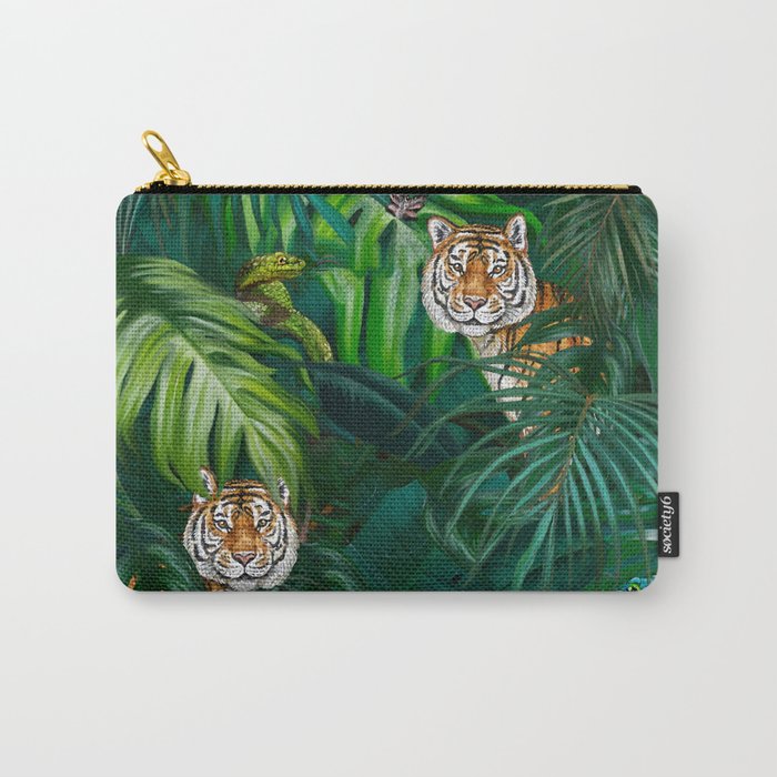 Jungle Tiger Prints Carry All Pouch Gallery Image 1