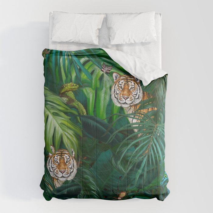 Jungle Tiger Prints Comforter Gallery Image 1