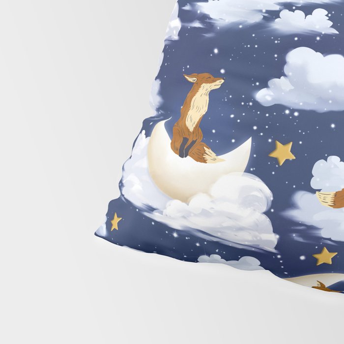 Enchanted Fox Moons Pillow Sham Gallery Image 4