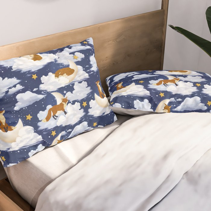 Enchanted Fox Moons Pillow Sham Gallery Image 2