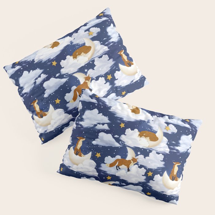 Enchanted Fox Moons Pillow Sham Gallery Image 1