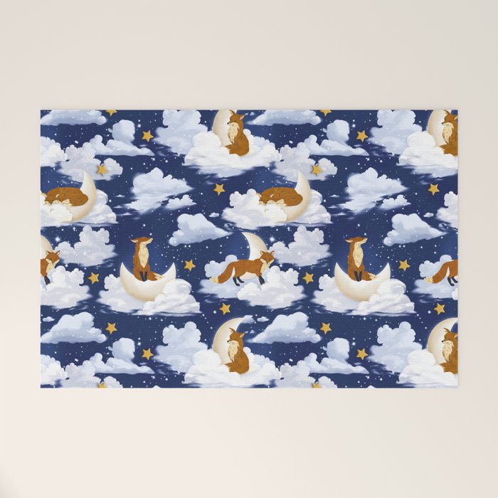 Enchanted Fox Moons Welcome Mat Gallery Image 1