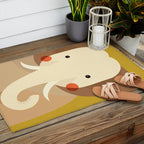 Elephant, Animal Portrait Outdoor Rug Gallery Image 2