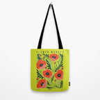 Flower Market Poppies Tote Bag Gallery Image 2