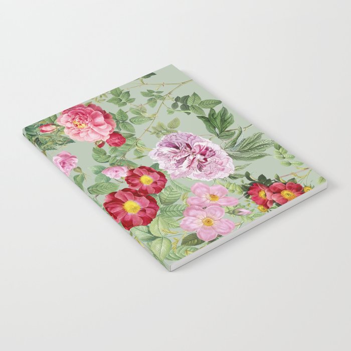 Pink Bloom Botanical Collage Notebook Gallery Image 2