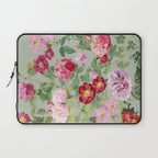 Pink Bloom Botanical Collage Laptop Sleeve Gallery Image 1