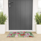 Pink Bloom Botanical Collage Welcome Mat Gallery Image 3