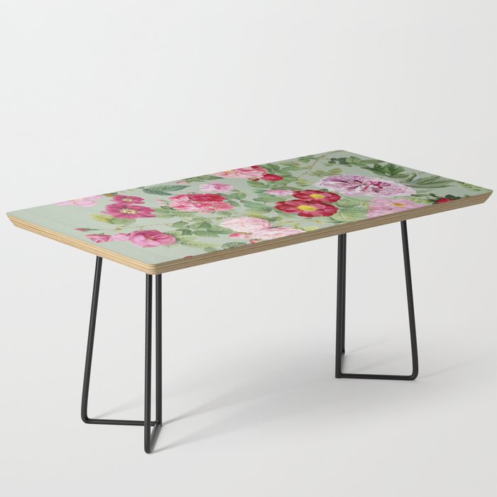 Pink Bloom Botanical Collage Coffee Table Gallery Image 1