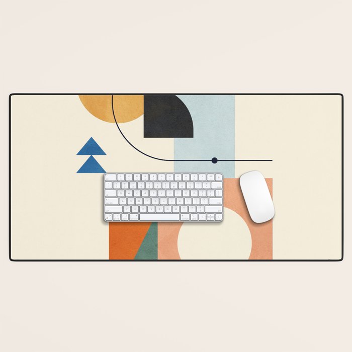 Geometric Color Play 02 Desk Mat Gallery Image 1