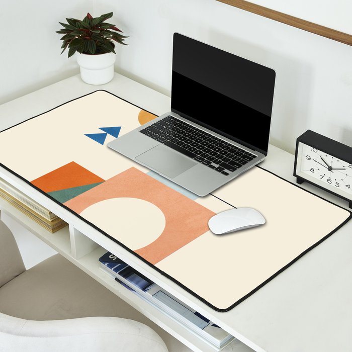 Geometric Color Play 02 Desk Mat Gallery Image 2
