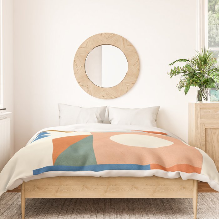 Geometric Color Play 02 Duvet Cover Gallery Image 3