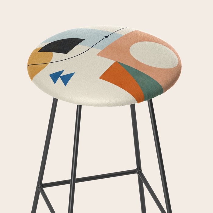 Geometric Color Play 02 Stool Gallery Image 2