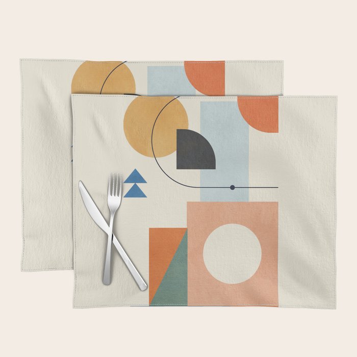 Geometric Color Play 02 Placemat Gallery Image 1