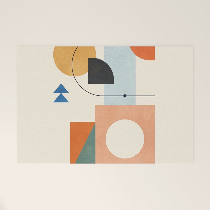 Geometric Color Play 02 Welcome Mat Gallery Image 1