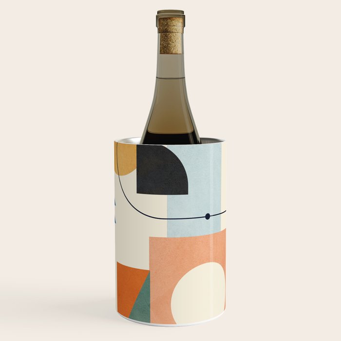 Geometric Color Play 02 Wine Chiller Gallery Image 1