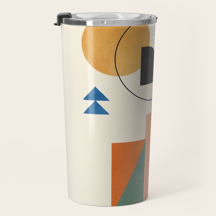 Geometric Color Play 02 Travel Mug Gallery Image 3