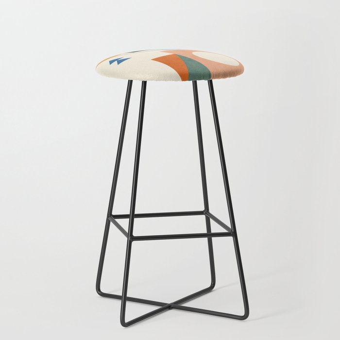 Geometric Color Play 02 Stool Gallery Image 1