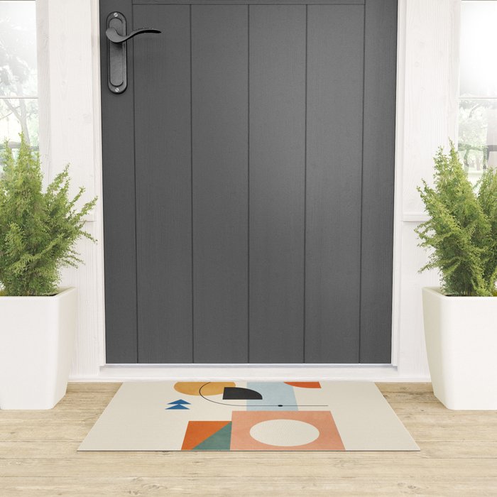 Geometric Color Play 02 Welcome Mat Gallery Image 3