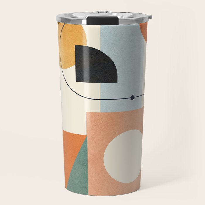 Geometric Color Play 02 Travel Mug Gallery Image 1